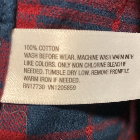 Goodfellow men’s flannel blue/red size XXL - Picture 3 of 4